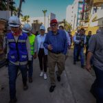 Supervisa el gobernador Rocha Moya construcción de cárcamo de rebombeo en la Av. Camarón Sábalo