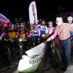 Gobernador Rocha, da el banderazo de inicio de la Rodada Rosa 2025