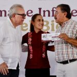 Los programas sociales de Bienestar, son emblema de los gobiernos de la 4T, asegura Gobernador Rocha durante visita de presidenta Sheinbaum en San Ignacio