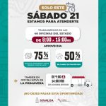 ¡Solo este sábado, gran oportunidad para regularizarte con grandes descuentos del SATES de hasta un 75%!
